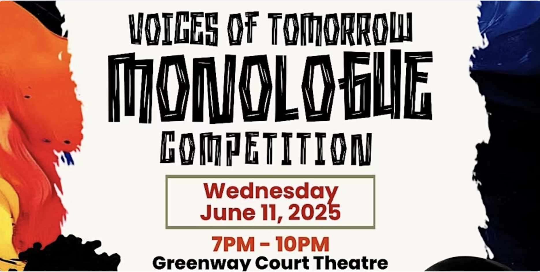 Promotional image for Ubuntu Voices of Tomorrow Monologue Competition